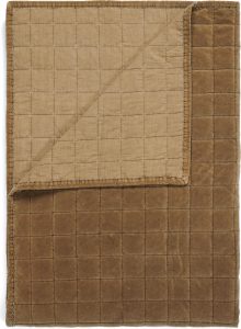 Narzuta Julia 270 x 265 cm kawowa – elegancka tkanina, duży rozmiar, idealna do sypialni