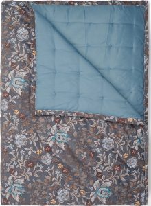 Narzuta Ophelia 240 x 100 cm ciemnoniebieska – elegancki design, wysoka jakość, idealna do sypialni