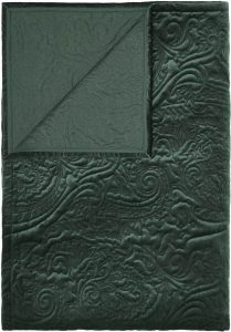 Narzuta Roeby 270 x 265 cm ciemnozielona – elegancki design, uniwersalny kolor, duży rozmiar