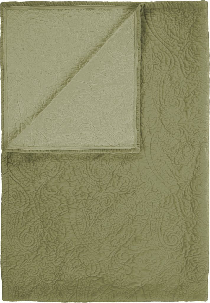 Narzuta Roeby zielona 150 x 200 cm – elegancki design, miękki materiał, idealna do sypialni