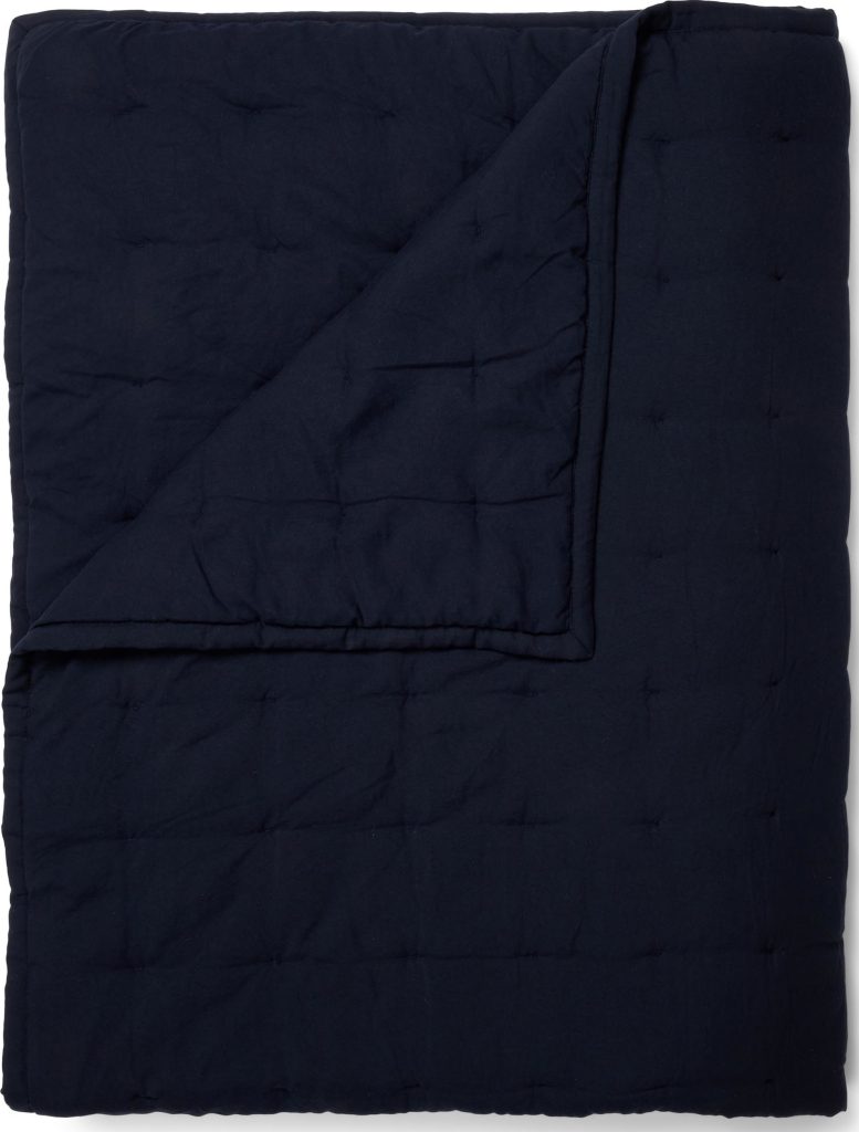 Narzuta Ruth 220 x 265 cm – elegancka, ciemnogranatowa, idealna do sypialni