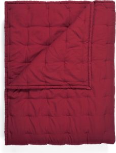 Narzuta Ruth 220 x 265 cm – elegancka narzuta, winna czerwień, idealna do sypialni