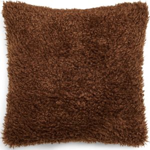 Poduszka dekoracyjna Shelley 50 x 50 cm – elegancka, kawowa, doskonała do każdego wnętrza