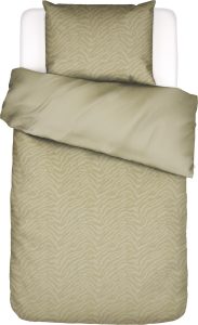 Pościel Belen 140 x 220 cm – żółta, z poszewką na poduszkę 60 x 70 cm, elegancka i komfortowa