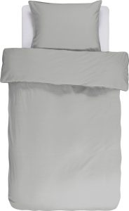 Pościel Guy szara 140 x 220 cm z poszewką na poduszkę 60 x 70 cm – miękki materiał, elegancki design, idealna na każdą porę roku