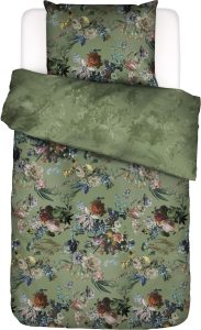 Pościel Isabelle 140 x 220 cm zielona z poszewką na poduszkę 60 x 70 cm – elegancka, komfortowa, z wysokiej jakości materiałów