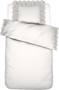 Pościel Maen 140 x 200 cm biała z poszewką na poduszkę 70 x 90 cm – elegancki design, wysoka jakość, komfort snu