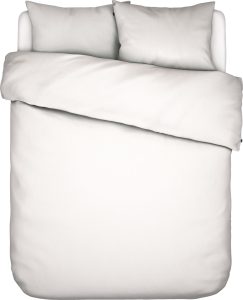 Pościel Minte biała 240 x 220 cm z 2 poszewkami na poduszki 60 x 70 cm – elegancka, wygodna, bawełniana