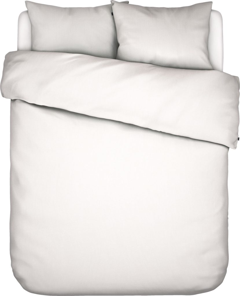 Pościel Minte biała 260 x 220 cm z 2 poszewkami na poduszki 60 x 70 cm – elegancki design, wysoka jakość, komfort snu