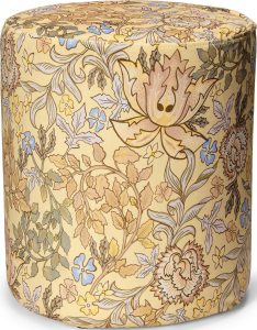 Puf Ophelia 40 cm – wygodny, żółty, stylowy element dekoracyjny