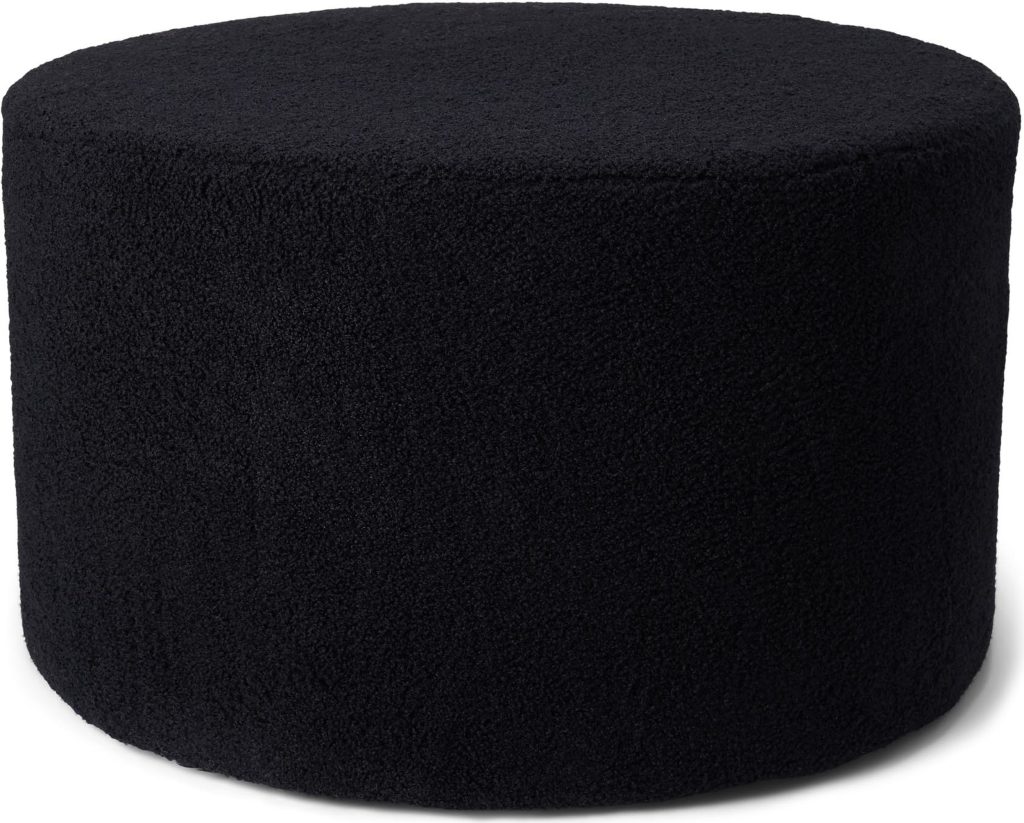 Puf Teddy ciemnogranatowy – miękki, wygodny, stylowy, do salonu, sypialni