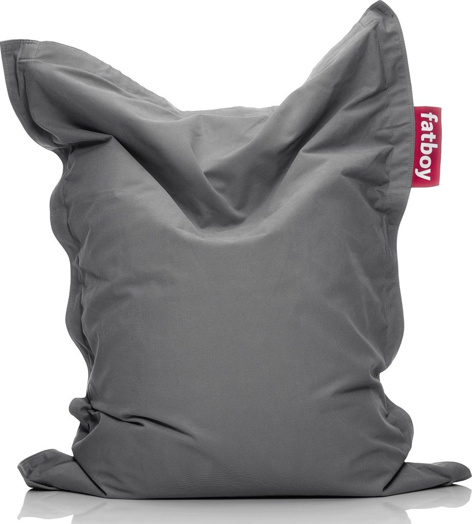 Puf Fatboy Junior Stonewashed szary – komfortowy, stylowy, mały, materiał nylonowy