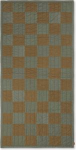 Kocyk dziecięcy Duo Quilted 90 x 187 cm – miękki, praktyczny, zielony, idealny do łóżeczka