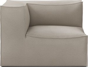 Narożnik lewostronny Catena Cotton Linen 108 cm beżowy – wygodny, nowoczesny, elegancki, materiał: bawełna, len