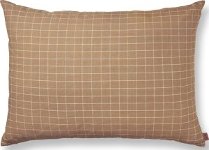 Poduszka Brown Check 40 x 60 cm – stylowy wzór, brązowy kolor, komfortowa