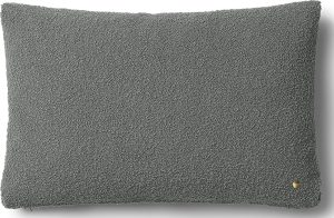 Poduszka dekoracyjna Wool Boucle 40 x 60 cm szara – miękki materiał, elegancki design, uniwersalny kolor