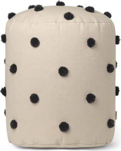 Puf Dot Tufted beżowy – elegancki design, wygodny, uniwersalny kolor, miękki materiał