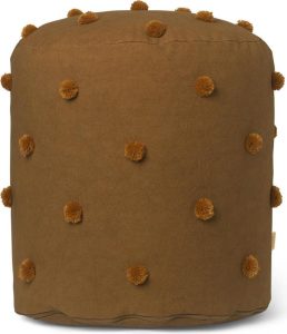 Puf Dot Tufted brązowy – stylowy dodatek do wnętrz, wygodny, miękki, uniwersalny