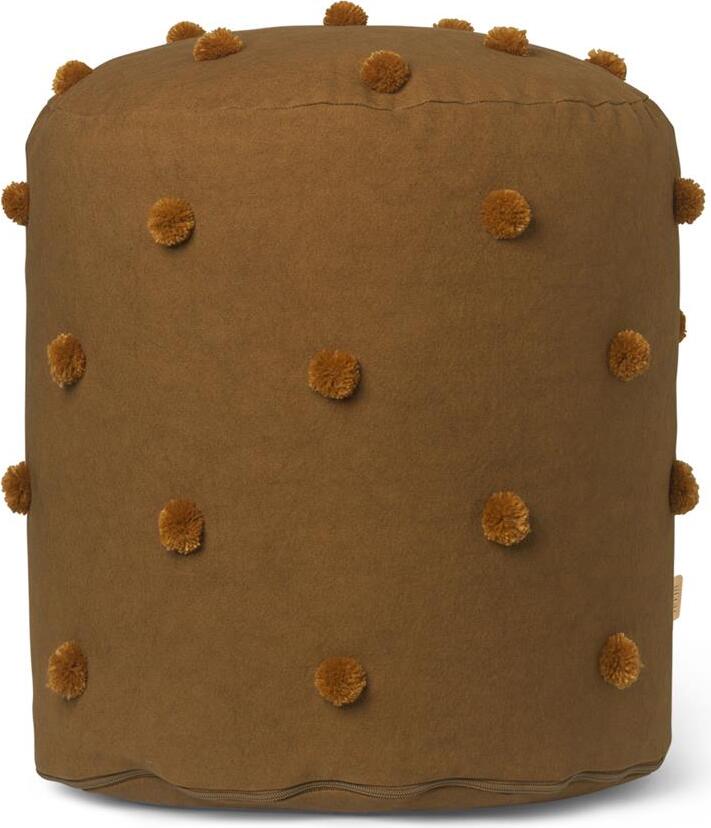 Puf Dot Tufted brązowy – stylowy dodatek do wnętrz, wygodny, miękki, uniwersalny