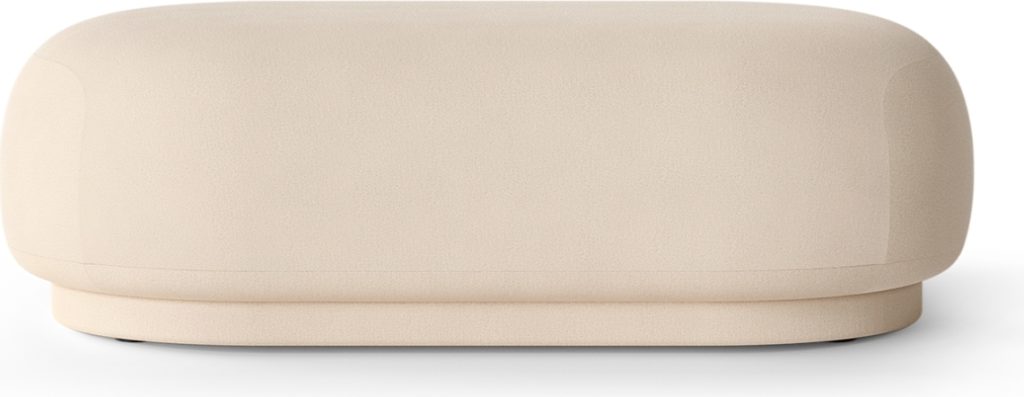 Puf Rico Brushed podłużny kremowy – elegancki design, wyjątkowy komfort, nowoczesny styl