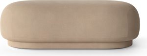 Puf Rico Brushed podłużny piaskowy – elegancki design, komfortowy, miękki materiał