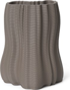 Wazon Moire 20 cm antracytowy – elegancki design, ceramiczny, idealny do nowoczesnych wnętrz