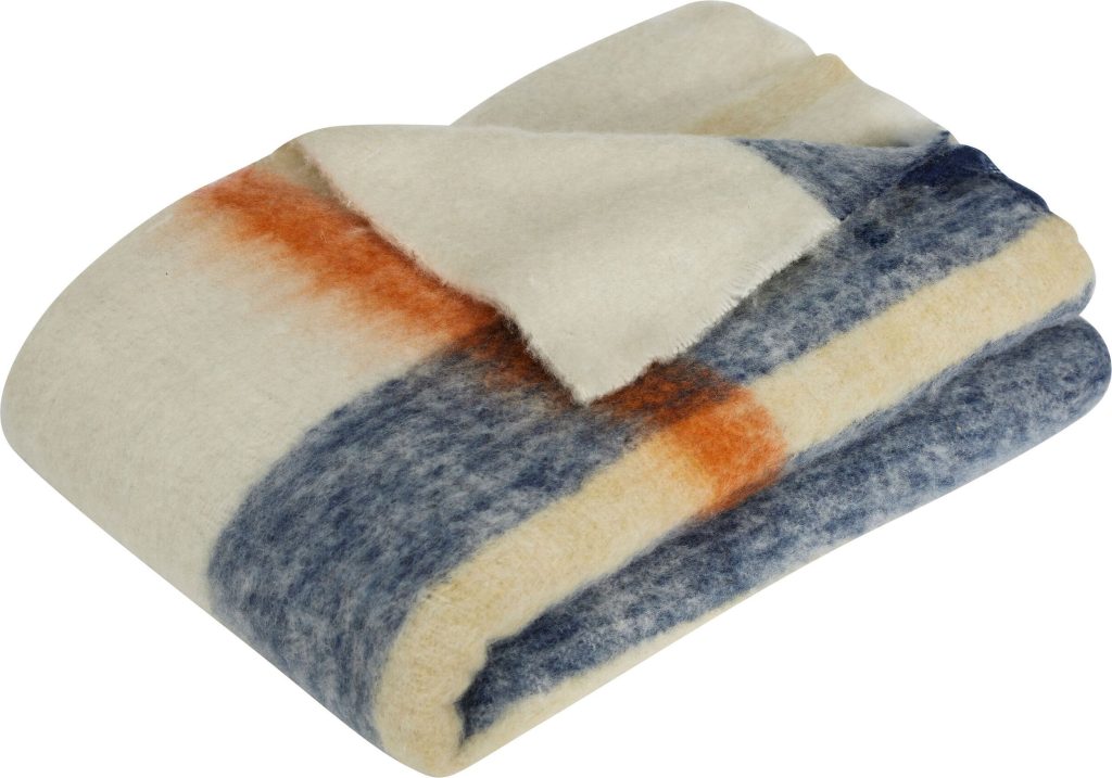 Narzuta Graphic 140 x 200 cm biała – nowoczesny design, uniwersalny kolor, idealna do sypialni