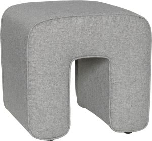 Puf Hübsch łuk ciemnoszary – elegancki design, wygodny kształt, idealny do każdego wnętrza