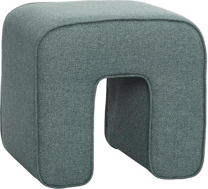 Puf Hübsch łuk zielony – elegancki design, komfortowe siedzenie, styl skandynawski