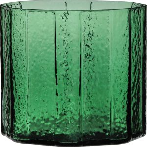 Wazon Emerald 20 cm zielony – elegancki design, szklany materiał, idealny do nowoczesnych wnętrz