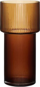 Wazon Hübsch 31 cm pomarańczowy szklany – elegancki design, szklany materiał, idealny do nowoczesnych wnętrz