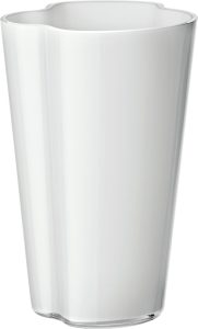 Wazon Aalto 22 cm biały – elegancki design, ceramiczny, styl skandynawski