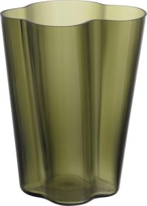 Wazon Aalto 27 cm zieleń mchu – elegancki, nowoczesny, ceramiczny