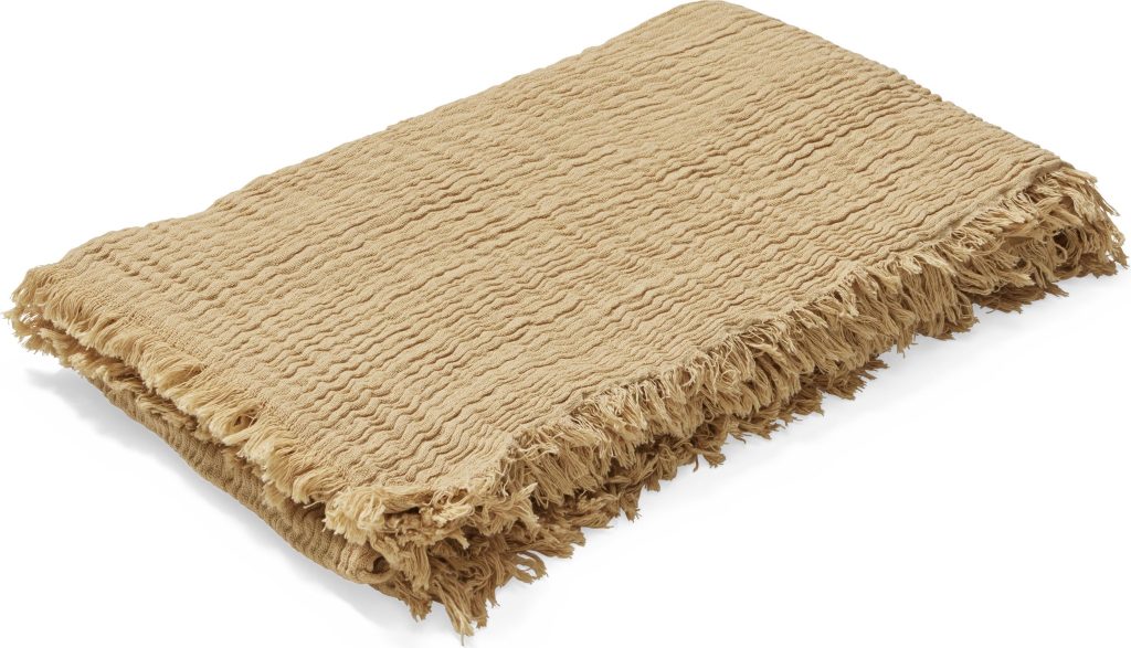 Narzuta Reloved 190 x 240 cm piaskowa – elegancka narzuta, uniwersalny kolor, idealna do sypialni