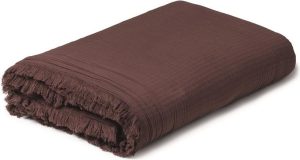 Narzuta View 280 x 260 cm czekoladowa – elegancki dodatek do sypialni, wysoka jakość, uniwersalny kolor