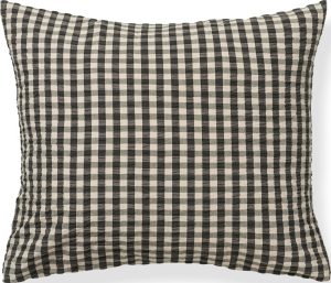 Poszewka na poduszkę Bæk & Bølge 60 x 63 cm – czarno-piaskowa, elegancki design, wysoka jakość materiałów