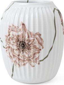 Wazon Hammershøi Poppy 21 cm – elegancki wazon, kolor popielaty, wysokość 21 cm, ceramika