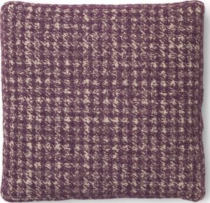 Poduszka dekoracyjna Betty Jacquard 48 cm – elegancki design, śliwkowy kolor, wysokiej jakości materiał