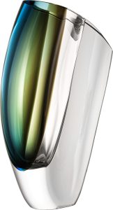 Wazon Mirage 31 cm niebiesko-brązowy – elegancki design, wysoka jakość, unikalny kształt