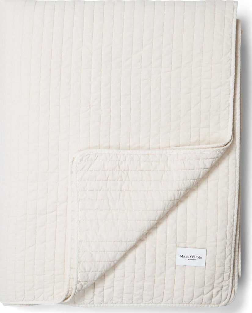 Narzuta Bodine 180 x 265 cm – zgaszona biel, elegancki styl, doskonałe wykończenie