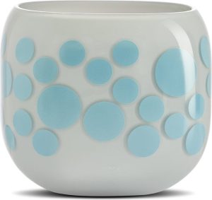 Wazon Mono Box Iris Apfel M – elegancki wazon, niebieski, średni rozmiar, idealny do dekoracji