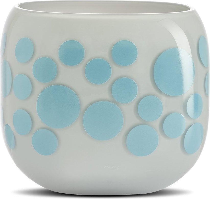 Wazon Mono Box Iris Apfel M – elegancki wazon, niebieski, średni rozmiar, idealny do dekoracji