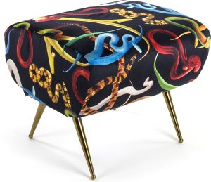 Puf Seletti Wears Toiletpaper Snakes – unikalny design, kolorowy motyw węży, komfortowy materiał