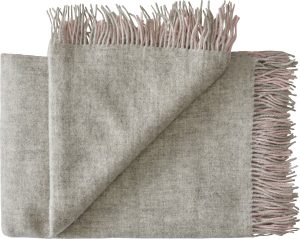 Narzuta Drejø 140 x 240 cm szaro-różowa – elegancki design, idealna do sypialni, styl skandynawski