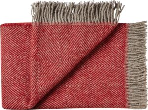 Narzuta Fanø 140 x 240 cm czerwona – elegancka dekoracja, komfort, łatwa pielęgnacja