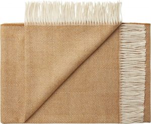 Narzuta La Paz 130 x 200 cm – elegancka, żółta, stylowa narzuta do sypialni
