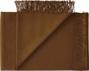 Narzuta Lima 130 x 200 cm karmelowa – stylowy dodatek, miękki materiał, idealna do sypialni