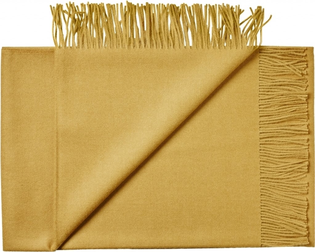 Narzuta Lima 130 x 200 cm – stylowa narzuta, żółta, rozmiar idealny do sypialni