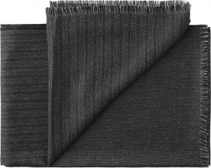 Narzuta Pine 130 x 200 cm czarno-biała – stylowy design, uniwersalny kolor, wysokiej jakości materiał