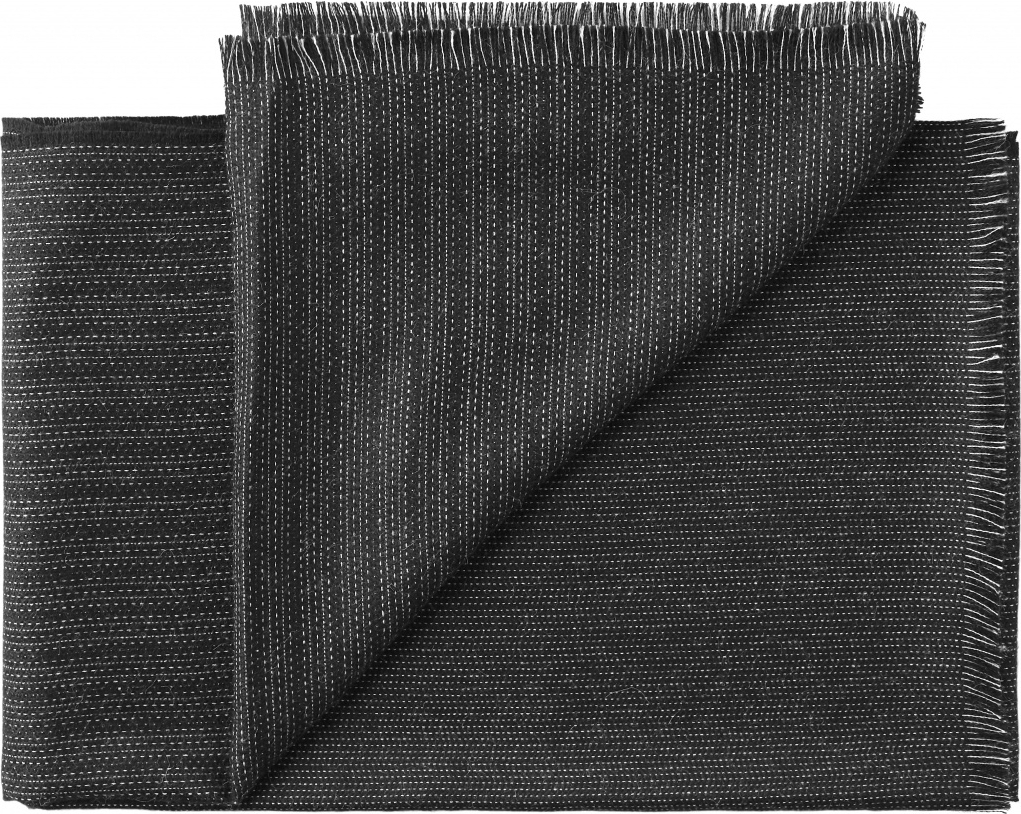 Narzuta Pine 130 x 200 cm czarno-biała – stylowy design, uniwersalny kolor, wysokiej jakości materiał